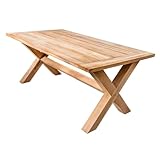 Riess Ambiente Wetterfester Gartentisch Empire Teak - 160cm - Natur - Teakholz Massivholz...