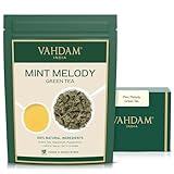 VAHDAM, Mint Melody Green Tea (100g) Pfefferminztee mit reinen grünen...