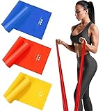 Haquno 3 Pack Exercise Resistance Bands Set with 3 Resistance Levels-1.5M Exercise Bands...