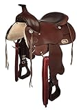 A&M Reitsport Westernsattel Omaha aus geöltem Büffelleder Neu, Größe:16 Zoll