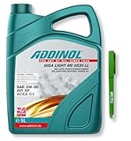 ADDINOL Motoröl 5W30 Giga Light MV 0530 Long Life + WECTOL STIFT