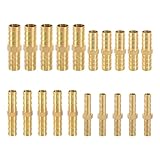 20 Stück Schlauchverbinder Schlauch Verbindungsstück Messing Schlauchverbinder Set...
