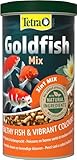 Tetra Pond Goldfish 3in1 Mix - Fischfutter-Mischung aus Flocken, Sticks und Gammarus für...