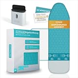 GutFalke® Innovativer Bügelbrettbezug für Dampfbügeleisen mit Turbo Zone &...
