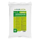 Purgrün Premium Herbstrasendünger - 10 kg Organisch-Mineralischer Rasendünger...