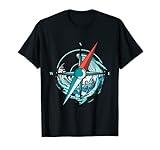 Seemann und Segler und Segel mit Segeln und Kompass T-Shirt