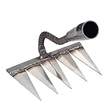 Metall Harke - Jäten Vertikutieren Harke | Gartenrechen Laubrechen Rasenrechen Für...