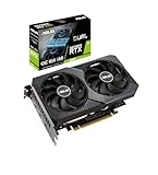 ASUS GeForce Dual RTX 3060 12GB V2 OC Edition Gaming Grafikkarte (GDDR6 Speicher, PCIe...