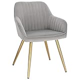 Lestarain Esszimmerstühle 1er Set, Küchenstühle Wohnzimmerstühle Sitzfläche Aus Samt...