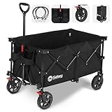 Sekey XXL Plus Bollerwagen Faltbar 200L 150KG Tragkraft, Faltbarer Bollerwagen...