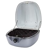 33L Abschließbares Motorrad-Topcase, ABS-Heckbox mit Rückenlehne, Geeignet für...