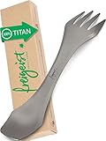 freigeist Titan Spork Camping Besteck Set, Ultraleicht, Titan, 8000071, mit...