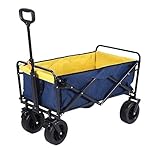 JUNOOS Bollerwagen Handwagen Gartenwagen Zusammenklappbarer Mehrzweck-Wagen,...