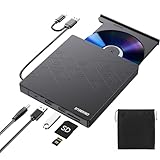 ORIGBELIE 6 in 1 Externes CD DVD Laufwerk, Externer DVD Brenner USB 3.0 Typ C...
