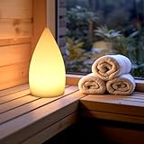Moderne Tischleuchte kabellos Akku 21 cm Sauna Lampe Farbwechsel PL106 Leuchte...