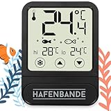 ADE Aquarium Thermometer digital zum Kleben von außen | Temperaturanzeige -10 -...