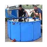 Tragbarer Fischteich für Koi, faltbarer Innen- und Außenbereich, einfach zu...