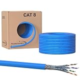 Redstar24 50m CAT 8 Verlegekabel Netzwerkkabel CAT8.1 LAN Halogenfrei...