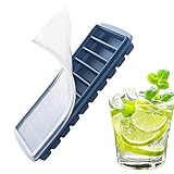 Eiswürfelschalen für Gefrierschrank | Rechteckige 10-Gitter-Silikon-Eiswürfelform |...