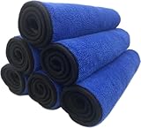 Waschhandschuh - Mikrofaser -Waschlappen - Autowaschhandschuh - Blau - Mikrofaser -...