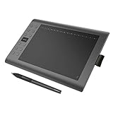 GAOMON M106K - 10 x 6 Zoll Profi Grafiktablett mit 12+16 Programmierender Tasten...