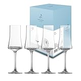 Zwiesel Glas Grappaglas Echo (4-er Set), moderne Schnapsgläser mit Stiel für...