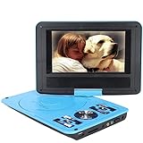 Tragbarer DVD-Player, 6,8 Zoll HD / 270 ° Rotation Kinder Mobiler...