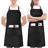 Utopia Kitchen 2er Pack Unisex Grillschürze mit geräumigen Taschen...