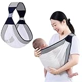Tragetuch Baby, Tragetuch Baby Neugeboren, Verstellbaren Schnallen Babytrage, Kindertrage,...