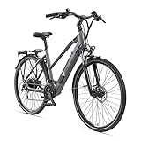 TELEFUNKEN E-Bike Damen Elektrofahrrad Alu 28 Zoll mit 24-Gang Shimano Acera...