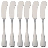 ETREXONLINE 6 Buttermesser 16,5 x 2 cm Edelstahl 18/0 Schlichtes Und Elegantes...