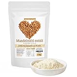 Mandelmehl entölt, 1kg echtes Mandelmehl aus spanischen Mandeln zum Backen, vegan und...