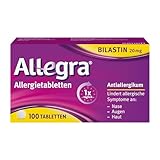 Allegra Allergietabletten | 100 Stk | Antiallergikum | Allergie Tabletten mit...