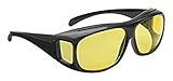 Wedo 27147599 Überzieh Nachtsichtbrille für Autofahrer, für Brillenträger, getönte...