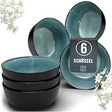 Steingut Müslischalen 6 Pers. Ibiza Hochwertiges Mediterranes TEST SEHR GUT Müsli...