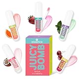 essence JUICY BOMB lip oil set 01, Lippenpflege, Mehrfarbig, acetonfrei, vegan, ohne...