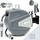 tillvex Schlauchtrommel Wasser 30+2m mit Wandhalterung + Tragegriff |...