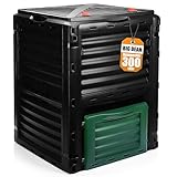 BigDean Komposter Garten 300 Liter – Schnellkomposter aus wetterfestem...