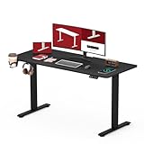 SANODESK Höhenverstellbarer Schreibtisch 110 x 60 cm mit KOMPLETTE TISCHPLATTE...