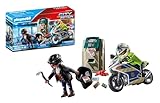 PLAYMOBIL City Action 70572 Polizei-Motorrad: Verfolgung des Geldräubers, Für...