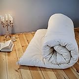 SHIATSU FUTON Natur Baumwolle I Futon-Matratze in besonders hoher Qualität –...