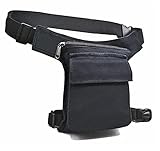 AHR Quality Bauchtasche mit abnehmbarem Beingurt, seitliche Gürteltasche für...