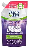 Hand san Flüssigseife Natural Lavender im Nachfüllbeutel 500 ml, mit natürlichem...