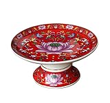 NESPIQ Obstschalen Keramik-Emaille-Obstschale Im Chinesischen Stil, Handbemalte...