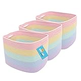 OrganiHaus Aufbewahrungskorb 3er-Set - Kleine Gewebte Körbe zum Sortieren aus...