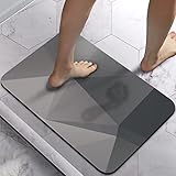 Homlab Badematte Rutschfester Badezimmerteppich absorbierender Badteppich...