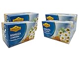 Kräutertee aus den Bergen der Alpen, Kamillentee mit Honig, 4 Packungen mit 20 Beuteln...