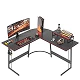 Cubiker Gaming Tisch 120x120x75cm, Schreibtisch mit Monitorständer, Eckschreibtisch,...