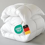 Bettdecke 155x220 - Federbettdecke Winterdecke mit Daunen & Federn - Extra Warm &...