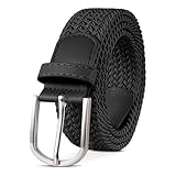 TANGCHAO Stoffgürtel Stretchgürtel Elastik Flechtgürtel Geflochtener und Elastischer...